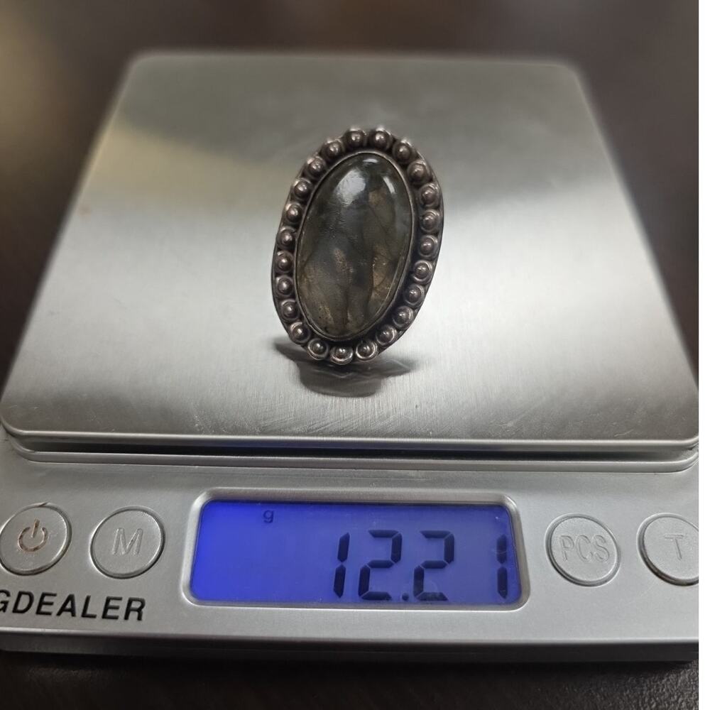 Vintage‎ Sterling Silver Wide Ring Size 5.5